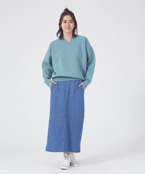 abahouse mavie（アバハウスマヴィ）の「ﾎﾟﾘｴｽﾃﾙｷｰﾈｯｸPO（ニット/セーター・レディース・セージグリーン/ブラック/イエロー/ホワイト・フリー）」の17枚目の写真