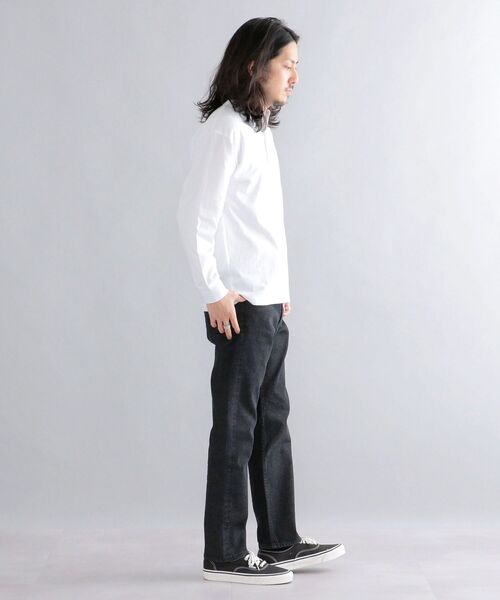 Russell Athletic（ラッセルアスレティック）の「*【SHIPS別注】RUSSELL ATHLETIC: ピグメント加工 ヘンリーネック ロングスリーブ Tシャツ (ロンT) 22SS（Tシャツ/カットソー・メンズ・ホワイト/ダークグレー/グリーン/ネイビー/イエロー系・SMALL/MEDIUM/LARGE/X-LARGE）」の14枚目の写真