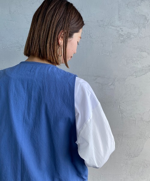 PAYDAY（ペイデイ）の「[PAY DAY/ペイデイ] 別注 ノースリーブオーバーオール（つなぎ/オールインワン・レディース・ブルー/ブラック/オリーブ・F）」の8枚目の写真