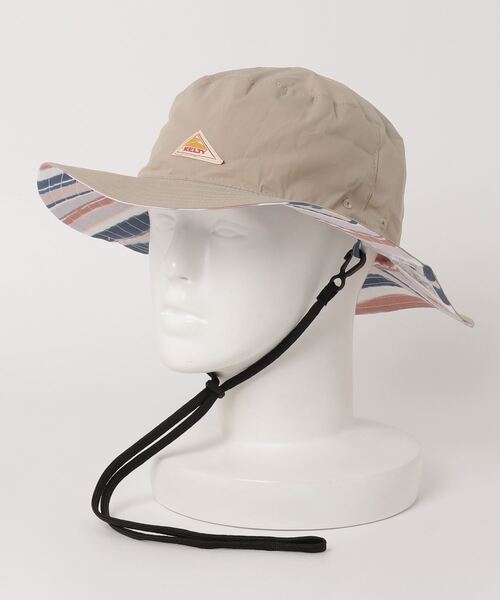 KELTY（ケルティ）の「[KELTY/ケルティ]リバーシブルサファリハット（ハット・メンズ・ベージュ/ブラック・FREE）」の2枚目の写真
