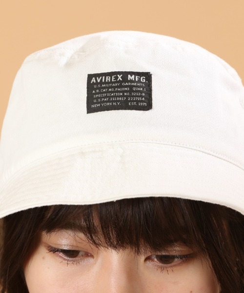 AVIREX(アヴィレックス)の「【WEB&DEPT限定】バケット ハット / BUCKET HAT(ハット・レディース・ブラック/インディゴブルー/オフホワイト/タン・FREE)」の7枚目の写真