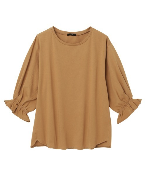 RANAN（ラナン）の「〈Beautiful Cotton　綿100％〉UVカット/接触冷感　ボリュームタックスリーブカットソー（Tシャツ/カットソー・レディース・モカ/オフホワイト/ブラック/ライトグレー/グリーン・LL/L/M）」の11枚目の写真