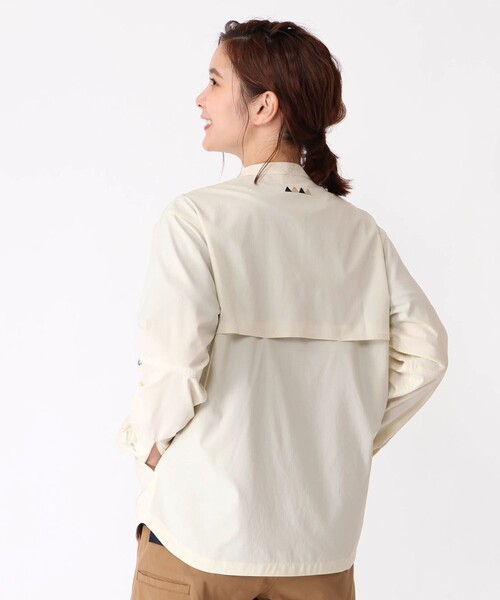 Columbia(コロンビア)の「ウィメンズセカンドヒルロングスリーブシャツ(シャツ/ブラウス・レディース・スカイブルー/アイボリー/ベージュ・L/LL/S/M)」の9枚目の写真
