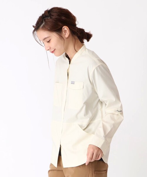 Columbia(コロンビア)の「ウィメンズセカンドヒルロングスリーブシャツ(シャツ/ブラウス・レディース・スカイブルー/アイボリー/ベージュ・L/LL/S/M)」の20枚目の写真