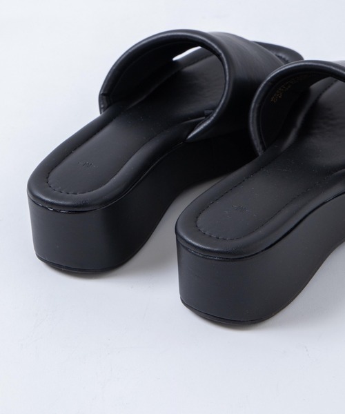 WEGO（ウィゴー）の「WEGO/厚底ミュールサンダル（サンダル・レディース・ブラック/オフホワイト/ピンク/グリーン・MEDIUM/LARGE）」の12枚目の写真