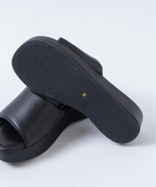 WEGO（ウィゴー）の「WEGO/厚底ミュールサンダル（サンダル・レディース・ブラック/オフホワイト/ピンク/グリーン・MEDIUM/LARGE）」の19枚目の写真