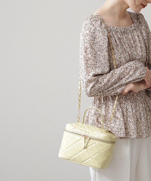 N.（N. Natural Beauty Basic）（エヌエヌナチュラルビューティーベーシック）の「バニティーショルダーバッグ（ショルダーバッグ・レディース・イエロー/グリーン・ﾌﾘ-）」の6枚目の写真