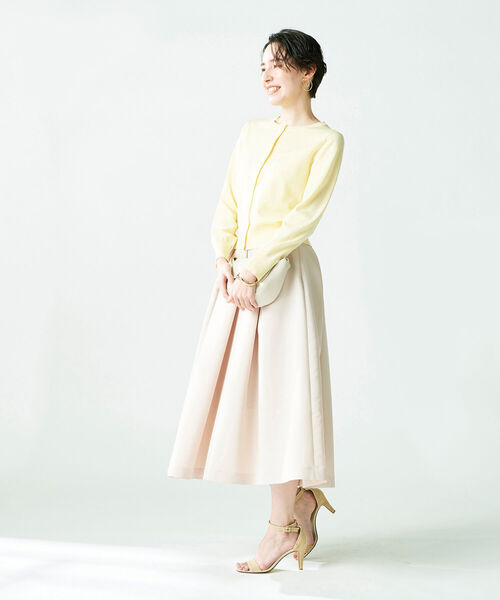 NOLLEY’S Sophi(ノーリーズソフィ)の「パール釦クルーネックカーディガン(カーディガン/ボレロ・レディース・チャコールグレー/クリーム/ブルー/ホワイト・38/36)」の18枚目の写真