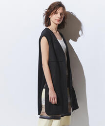 TOMORROWLAND  | リネンファブリックコンビ ロングジレ(ベスト)