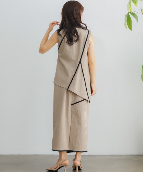 LADYMADE（レディメイド）の「アシメカットフリンジノースリーブ 