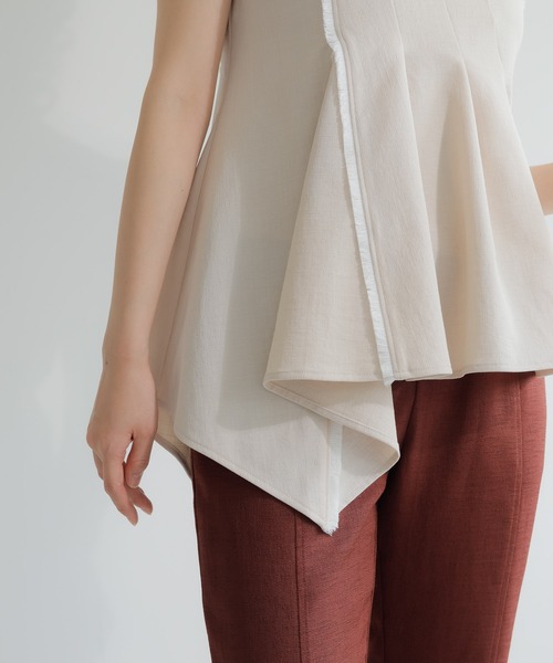 LADYMADE（レディメイド）の「アシメカットフリンジノースリーブ 