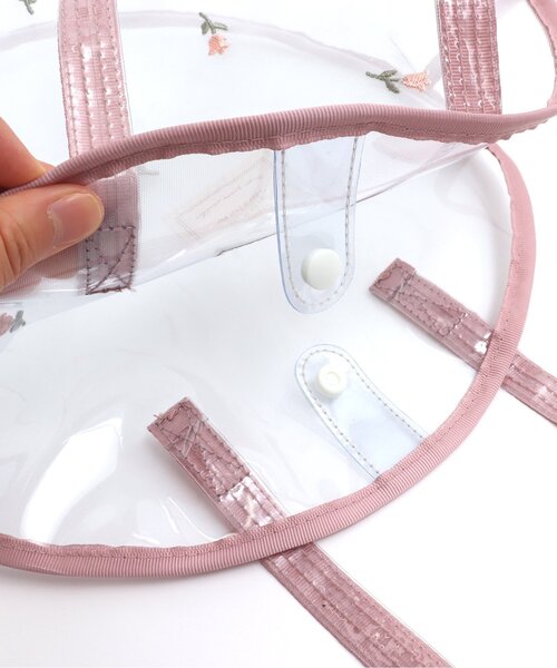 apres les cours（アプレレクール）の「お花刺繍スイムバッグ（スイムグッズ・キッズ・ピンク/クリーム・FREE）」の11枚目の写真