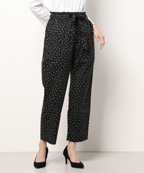 KID BLUE（キッドブルー）の「キッドブルー -ランダムドットPt -フルレングスボトムス -KOSP544 -kidblue（その他パンツ・レディース・ブラック/ブルー・M）」の2枚目の写真