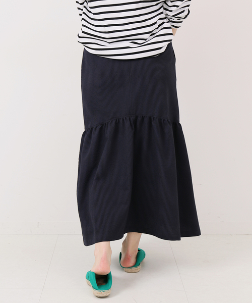 新品♢未使用　IENA ラップスカート風スカッツ セール】ギンガムサッカーラッフルスカート（スカート）｜IENA