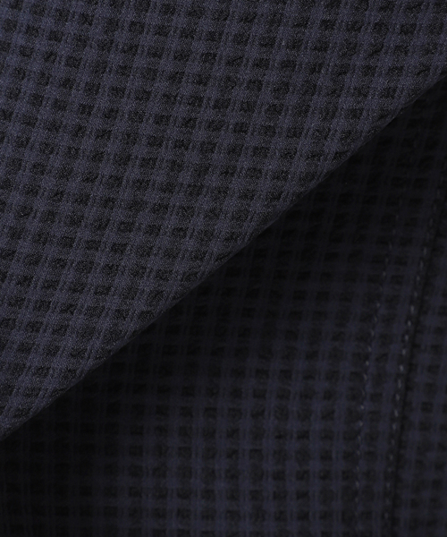 IENA（イエナ）の「ギンガムサッカーラッフルスカート（スカート・レディース・ネイビー/ネイビー×ホワイト・40/38/36/34）」の5枚目の写真