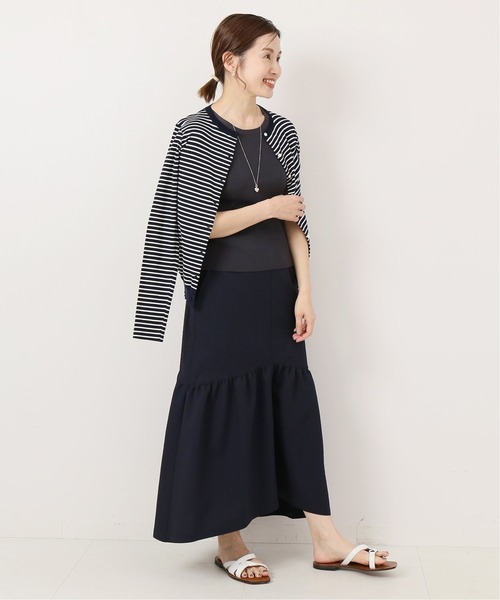 IENA（イエナ）の「ギンガムサッカーラッフルスカート（スカート  