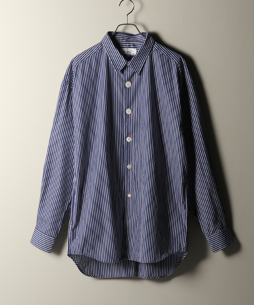 UNFOLLOW(アンフォロー)の「【アベヒロユキ × FOLL archive stripe shirt】(シャツ/ブラウス・メンズ・ブルー系その他・2/3)」の1枚目の写真