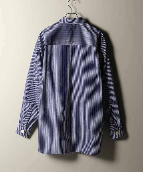 UNFOLLOW(アンフォロー)の「【アベヒロユキ × FOLL archive stripe shirt】(シャツ/ブラウス・メンズ・ブルー系その他・2/3)」の2枚目の写真