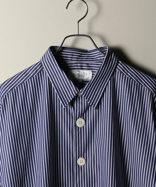 UNFOLLOW(アンフォロー)の「【アベヒロユキ × FOLL archive stripe shirt】(シャツ/ブラウス・メンズ・ブルー系その他・2/3)」の3枚目の写真