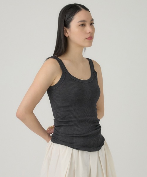 Chaos（カオス）の「Chaos(カオス)/◇3/4坪田あさみさんIGLIVE紹介アイテム◇シルクマルドウタンクトップ（タンクトップ・レディース・ブラック/ベージュ系その他/チャコールグレー/ブラウン系その他/ホワイト・FREE）」の22枚目の写真