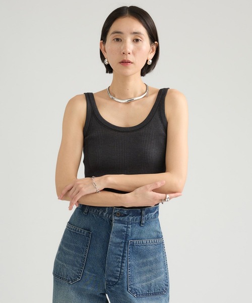 Chaos（カオス）の「Chaos(カオス)/◇3/4坪田あさみさんIGLIVE紹介アイテム◇シルクマルドウタンクトップ（タンクトップ・レディース・ブラック/ベージュ系その他/チャコールグレー/ブラウン系その他/ホワイト・FREE）」の16枚目の写真