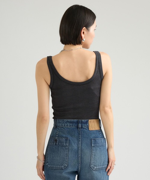 Chaos（カオス）の「Chaos(カオス)/◇3/4坪田あさみさんIGLIVE紹介アイテム◇シルクマルドウタンクトップ（タンクトップ・レディース・ブラック/ベージュ系その他/チャコールグレー/ブラウン系その他/ホワイト・FREE）」の14枚目の写真