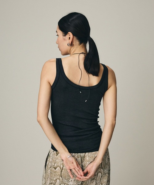 Chaos（カオス）の「Chaos(カオス)/◇3/4坪田あさみさんIGLIVE紹介アイテム◇シルクマルドウタンクトップ（タンクトップ・レディース・ブラック/ベージュ系その他/チャコールグレー/ブラウン系その他/ホワイト・FREE）」の17枚目の写真