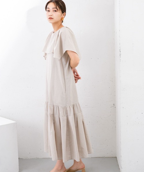 【新品未使用】Voyage pettern スカーフ（F　BEIGE） KBF（ケイビーエフ）の「『UR TECH Smart Linen Touch』セーラー