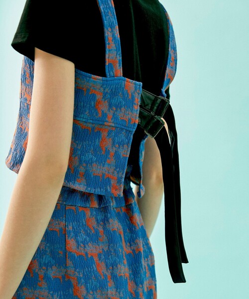 INella（イネラ）の「【INella/イネラ】キャメルジャガードビスチェ（ベスト・レディース・ブルー/イエロー・FREE）」の20枚目の写真