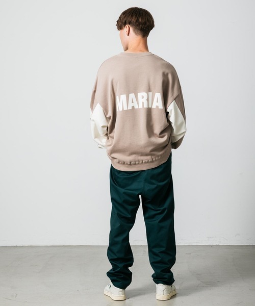 SILAS（サイラス）の「BICOLOR SWEAT TOP　サイラスバイカラースウェットトップ（スウェット・メンズ・ブラック/ベージュ/アッシュ・M/L/XL）」の22枚目の写真