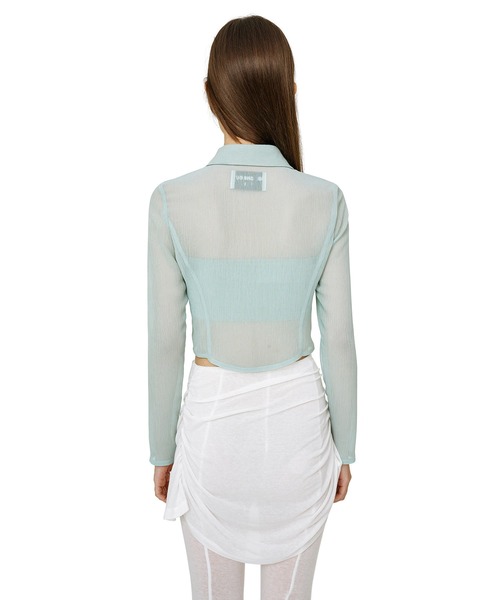※値下げ【未使用　美品】CLEIO シースルー　CPOシャツ セール】A'GEM/9 × .kom『ODD ONE OUT/オッドワンアウト』See