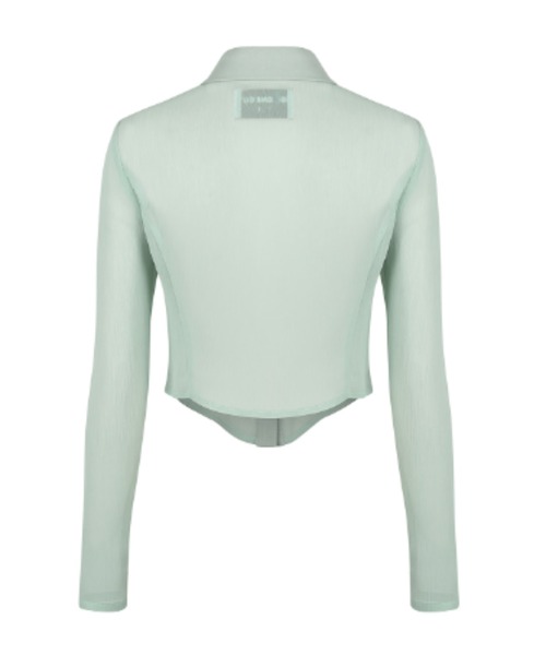 oddoneout(オッドワンアウト)の「A'GEM/9 × .kom『ODD ONE OUT/オッドワンアウト』See-through layered shirts/シースルーシャツ&キャミソールレイヤード SET(シャツ/ブラウス・レディース・ホワイト/ライトグリーン・FREE)」の15枚目の写真
