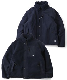 ネイビー」に該当するメンズのマウンテンパーカーファッション