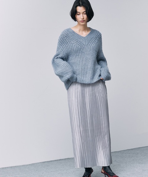 STUNNING LURE（スタニングルアー）の「プリーツタイトスカート（スカート・レディース・シルバー・SMALL/MEDIUM）」の9枚目の写真