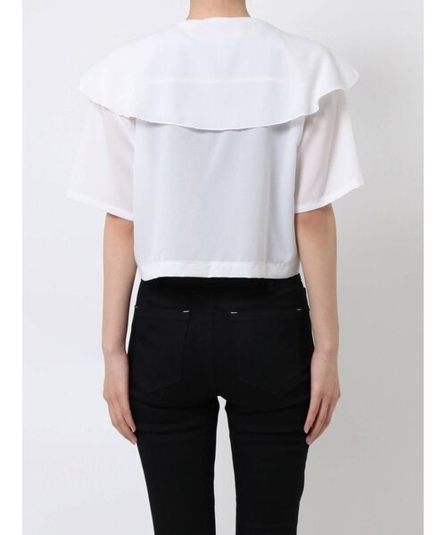 EMODA（エモダ）の「オーバーカラーショートシャツ（シャツ/ブラウス・レディース・その他/ホワイト/ブラック・FREE）」の16枚目の写真