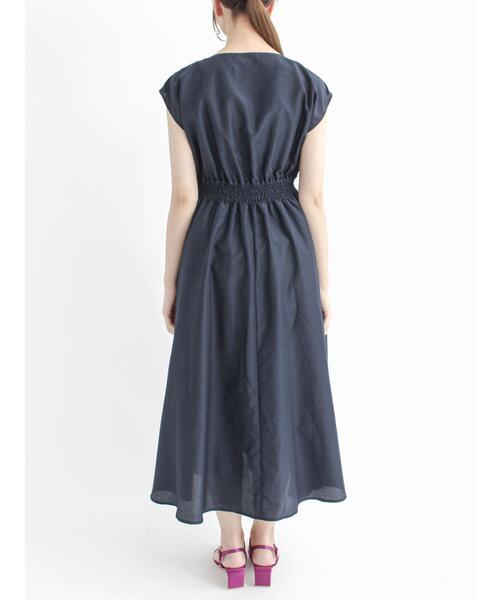 Te chichi（テチチ）の「スパンボイルウエスト切替ワンピース（ワンピース・レディース・ネイビー/ブラウン/ブルー/グリーン・ﾌﾘ-）」の13枚目の写真