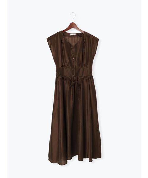 Te chichi（テチチ）の「スパンボイルウエスト切替ワンピース（ワンピース・レディース・ネイビー/ブラウン/ブルー/グリーン・ﾌﾘ-）」の18枚目の写真