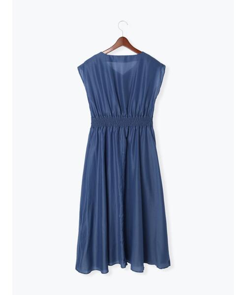 Te chichi（テチチ）の「スパンボイルウエスト切替ワンピース（ワンピース・レディース・ネイビー/ブラウン/ブルー/グリーン・ﾌﾘ-）」の22枚目の写真