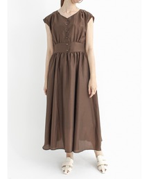 Te chichi | スパンボイルウエスト切替ワンピース(ワンピース)