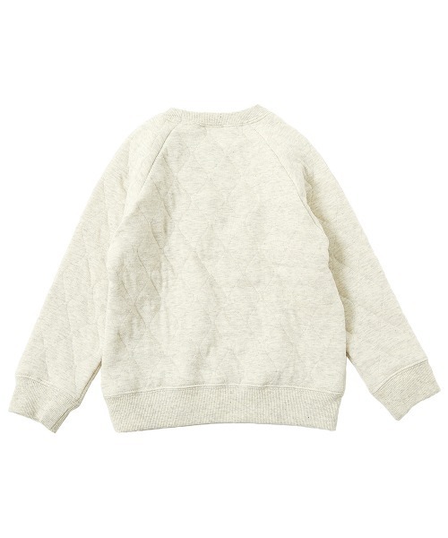 devirock（デビロック）の「キルティングニット トレーナー（スウェット・キッズ・オートミール/カーキ/スミクロ/モカ/ピンクベージュ・120cm/150cm/160cm/140cm/130cm/100cm/110cm）」の16枚目の写真