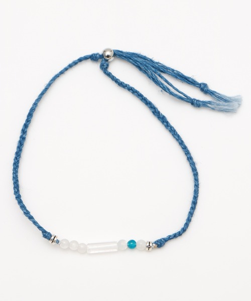 岩座 IWAKURA（イワクラ）の「【岩座】藍願紐 足飾り 6月誕生石 ムーンストーン（アンクレット・レディース・ホワイト系その他・FREE）」の6枚目の写真