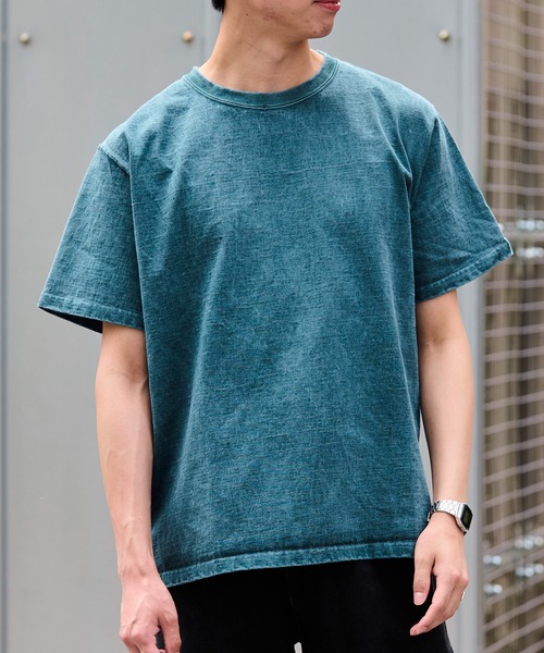 Good On(グッドオン)の「GOOD ON ショートスリーブヘビークルーT GOST2109(Tシャツ/カットソー・メンズ・ホワイト/ブラック/ネイビー/セージグリーン/ナチュラル・S/M/L/XL)」の4枚目の写真