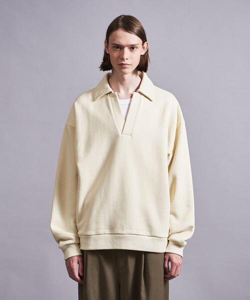 MONKEY TIME（モンキータイム）の「＜monkey time＞ F/TRY SKIPPER PL/スウェット（スウェット・メンズ・ブラウン/ナチュラル・S/M/L/XL）」の3枚目の写真