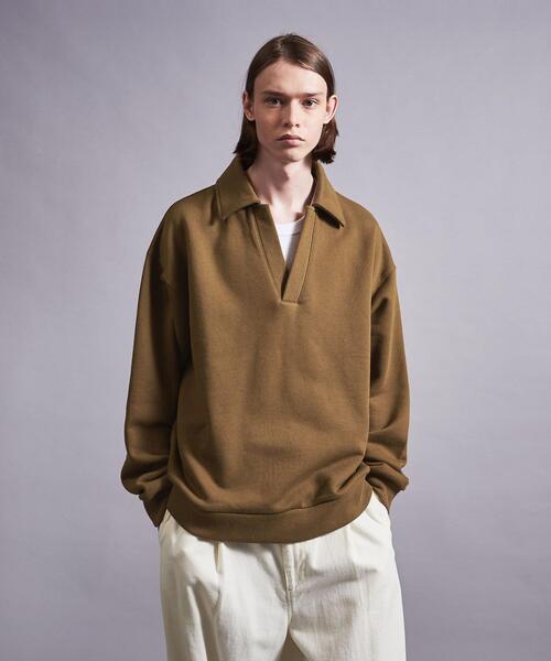 MONKEY TIME（モンキータイム）の「＜monkey time＞ F/TRY SKIPPER PL/スウェット（スウェット・メンズ・ブラウン/ナチュラル・S/M/L/XL）」の18枚目の写真