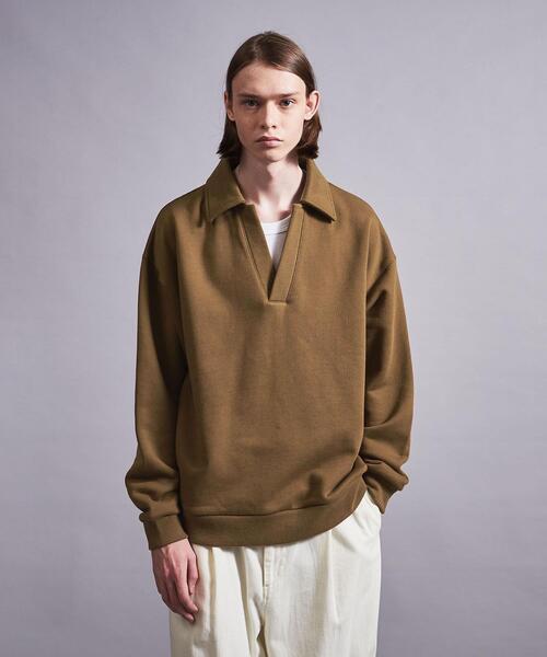 MONKEY TIME（モンキータイム）の「＜monkey time＞ F/TRY SKIPPER PL/スウェット（スウェット・メンズ・ブラウン/ナチュラル・S/M/L/XL）」の20枚目の写真