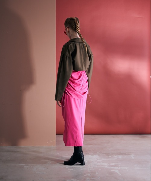 Solace（ソレイス）の「センターシャーリングスカート（スカート・レディース・ブラック/ピンク・MEDIUM/LARGE）」の21枚目の写真