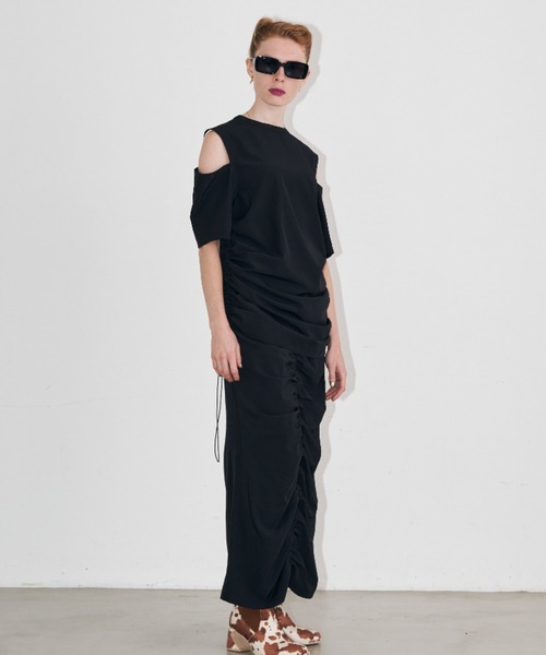 Solace（ソレイス）の「センターシャーリングスカート（スカート・レディース・ブラック/ピンク・MEDIUM/LARGE）」の20枚目の写真