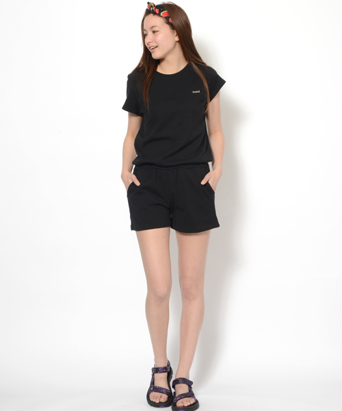 X-girl（エックスガール）の「【Zipper夏号掲載】SUMMER ROMPERS（つなぎ/オールインワン・レディース・マルチ/ブラック/グリーン・1/2）」の13枚目の写真