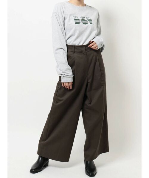 Ungrid（アングリッド）の「NY(new york city)別注 ロゴロングスリーブTee（Tシャツ/カットソー・レディース・オフホワイト/ピンク/ライトグレー・FREE）」の20枚目の写真