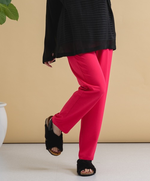 Paradise Picnic(パラダイスピクニック)の「CYAN ウエストギャザーカラーパンツ(その他パンツ・レディース・ブラック/ブルー/ピンク・FREE)」の1枚目の写真